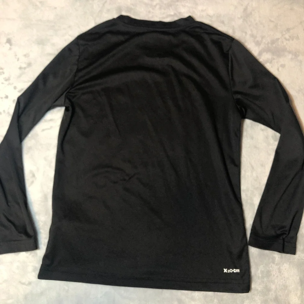 Hurley Kids Black Long Sleeve Rash Guard Boys Size 7/8 UPF 50+ Sun Shirt‎ Flaw